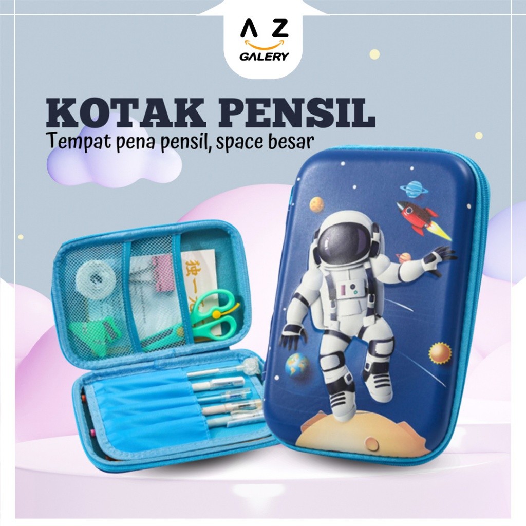 

COD Tempat Pensil Anak Sekolah TK SD Kotak Pulpen Besar Motif Karakter Waterproof Motif Timbul 3D MK912