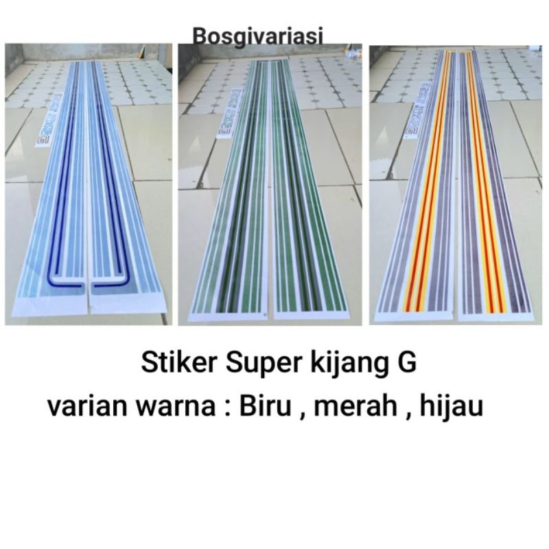 COD stiker kijang G 1.5 Long / stiker body super kijang G 1.5 Lama / Stiker Kijang super G 1.5 Long 
