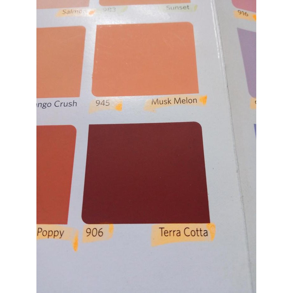 Promo Cat Tembok 906 Terra Cotta Merah Maroon Vinilex 5 kg Interior Dinding