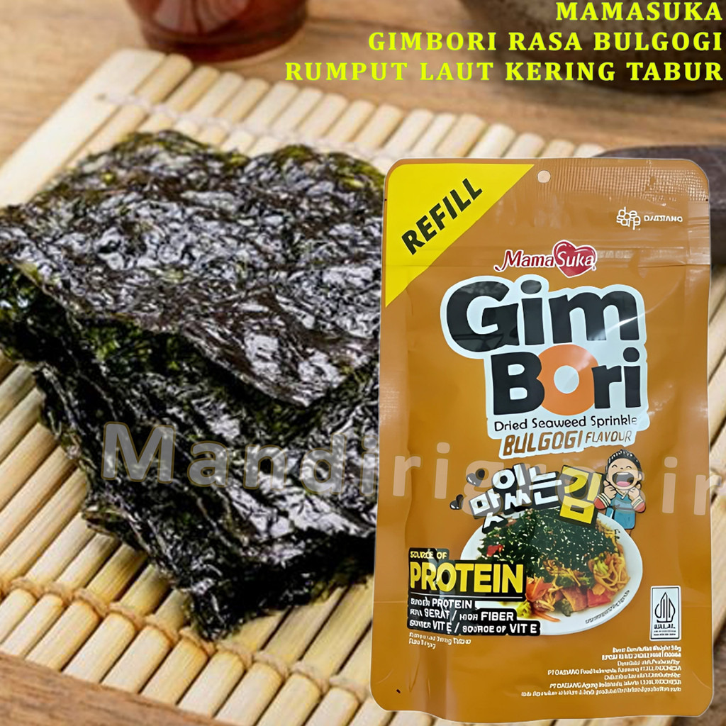 

Rumput Laut Rasa Bulgogi * Mamasuka Gimbori * Rumput Laut Kering Tabur * 60gr
