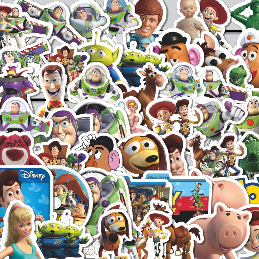 

Stiker Cutting Pack Stiker Disney Series Toy Story Character Mix Isi 100Pcs Series Aesthetic Lucu Keren Untuk Koper Bahan Vynil