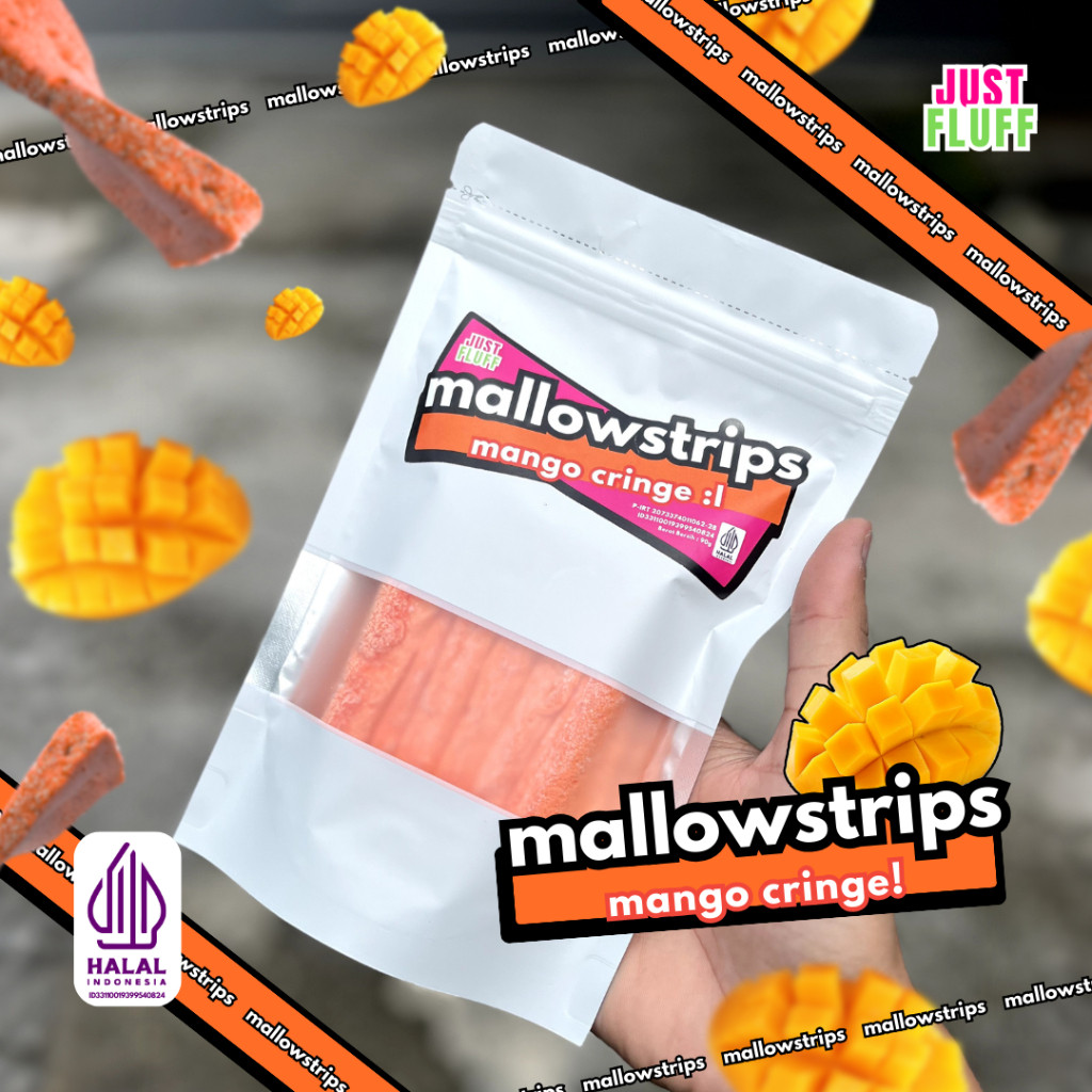 

Lecy.store2 Mallow Strips Mango Cringe JustFluff Marshmallow [HALAL] [1 PACK]