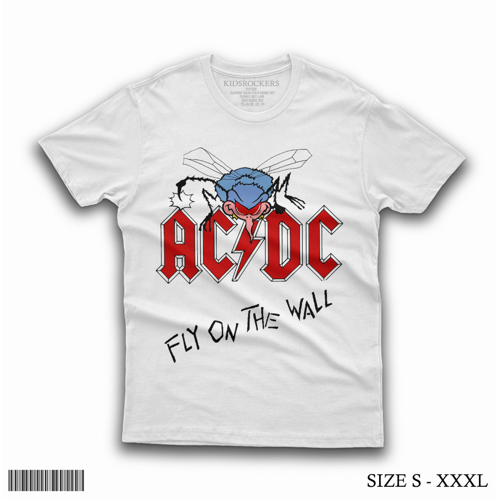 Baju Kaos Anak ACDC Fly On The Wall l Cotton Combed Unisex S-XXXL