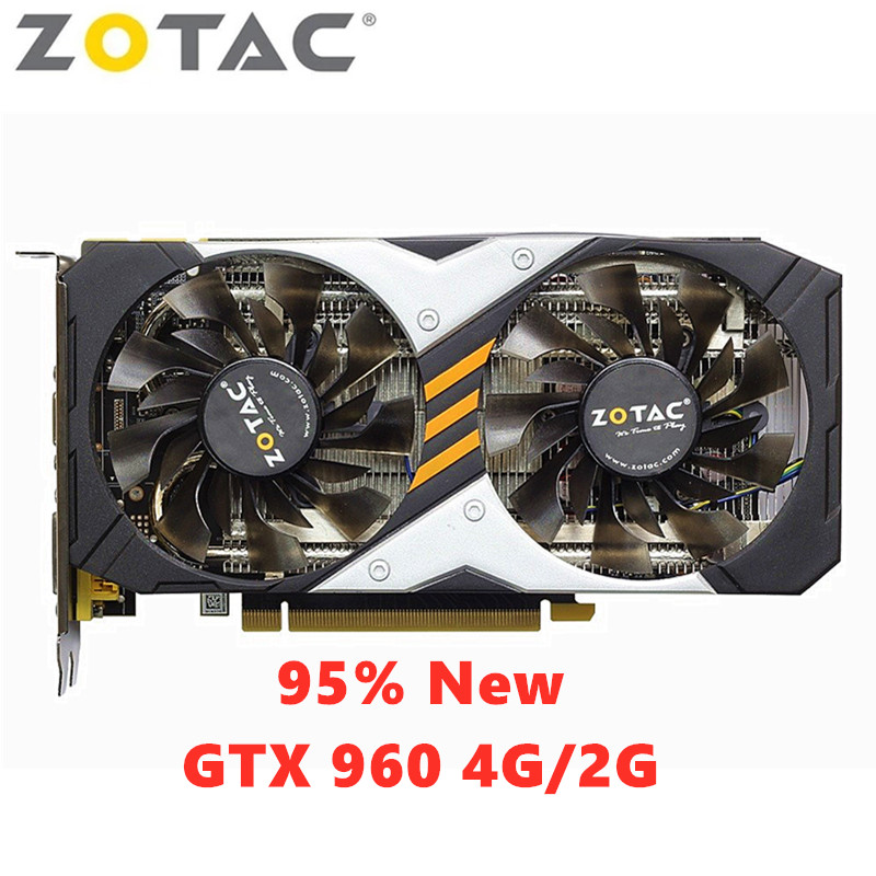 ZOTAC Video Card GeForce GTX 960 2GB 4GB 128Bit GDDR5 NVIDIA Graphics Cards  GTX 960 2G 4G GPU Deskt