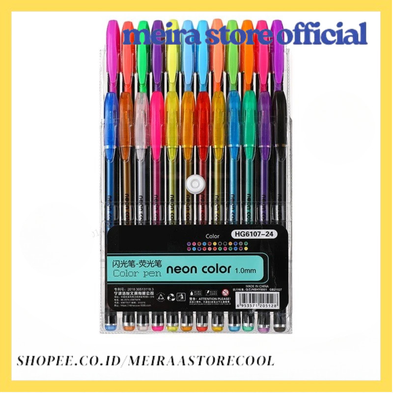 

12-60Pcs Metallic Glitter Colors Gel Pens 100 Colored Refills Rod Stationery Highlighter School Coloring Drawing Art Markers