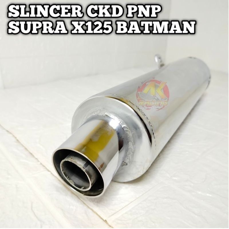 Slincer Knalpot SUPRA X125 Type Suara Bobok Knalpot Supra X 125 Suara Standar ORI Knalpot Supra 125