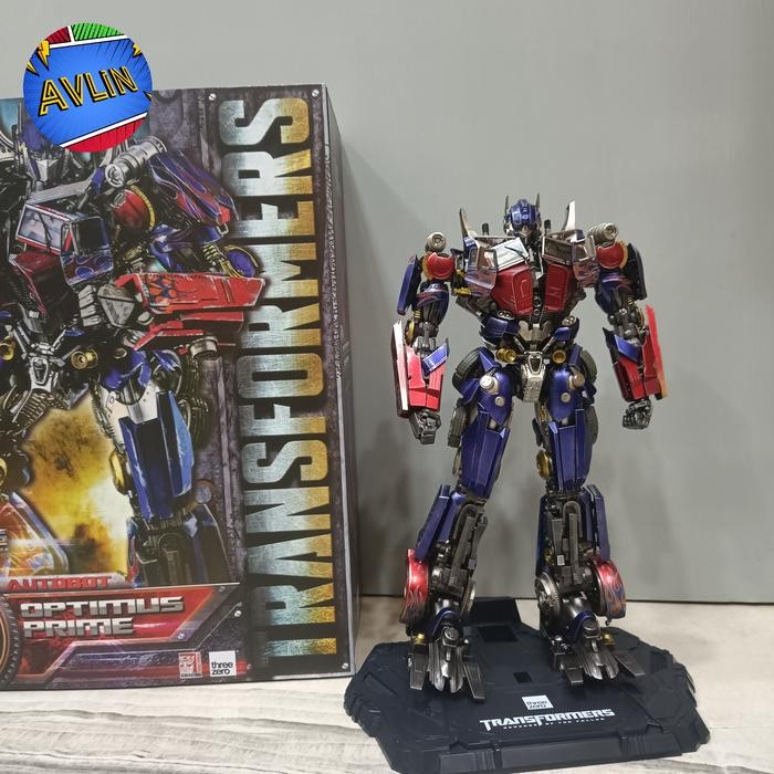 PROMO Threezero Optimus Prime ROTF Revenge Of The Fallen Dlx BIB