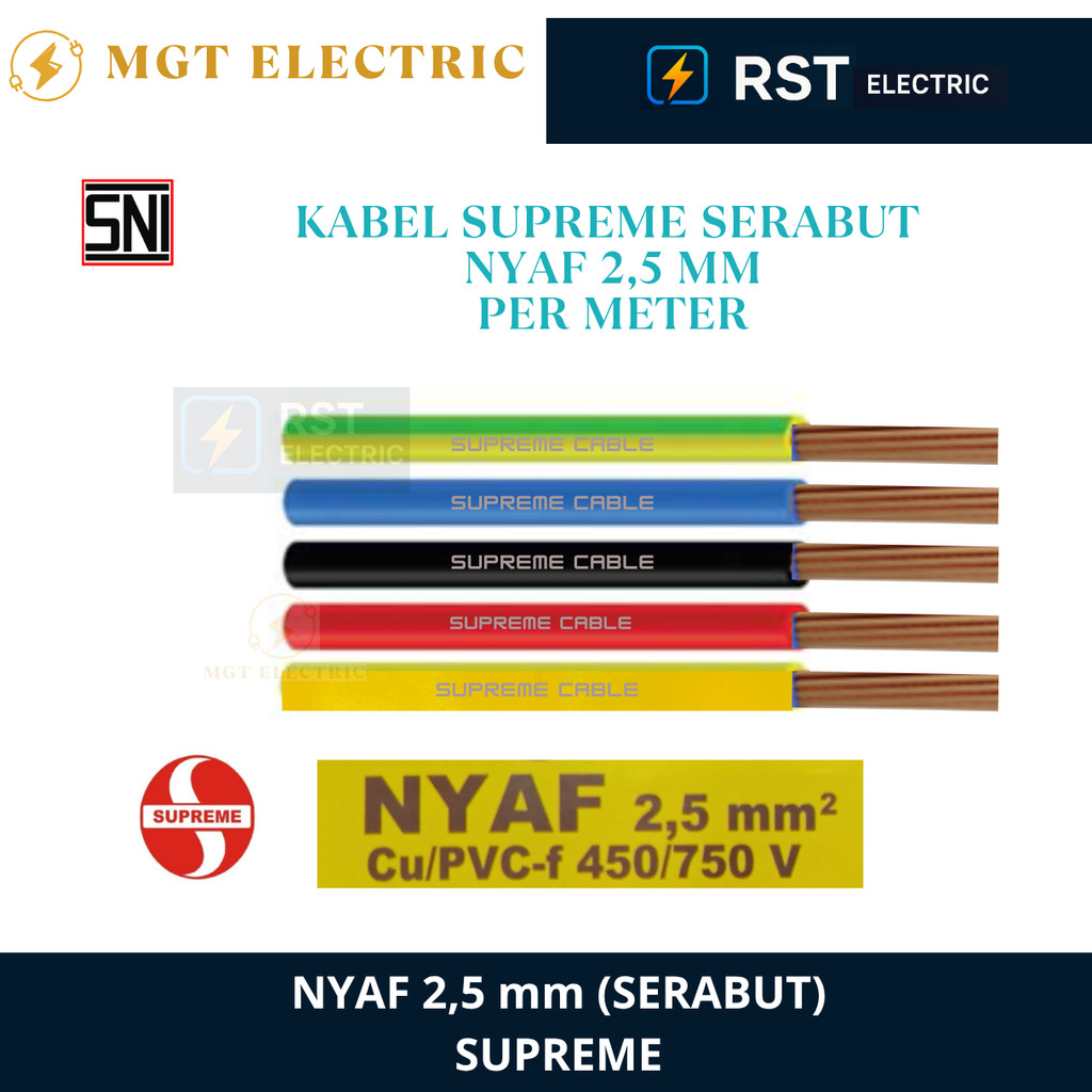 Kabel Supreme NYAF 2.5 mm Eceran / Supreme NYAF 2,5 mm Eceran