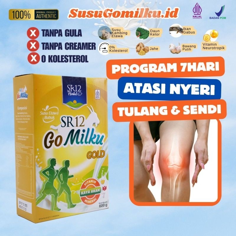 

SR12 GOMILKU GOLD Susu Kambing Etawa - Susu Tinggi Kalsium Tinggi Protein - Cegah Osteoporosis