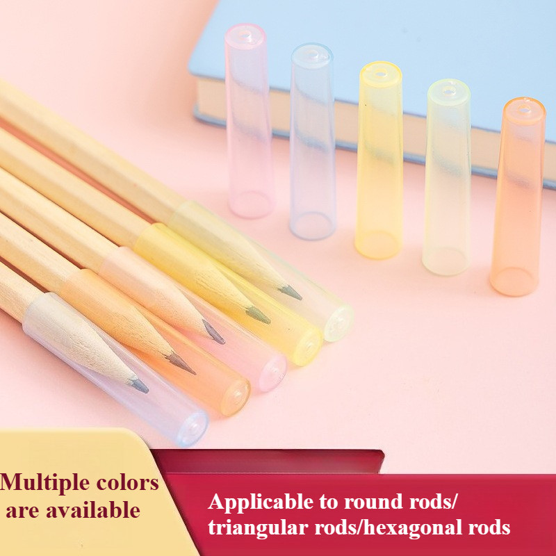 

Children's Plastic Transparent Pen Cap Pencil Extender, Pen Tip Protector, and Extended Pen Grip