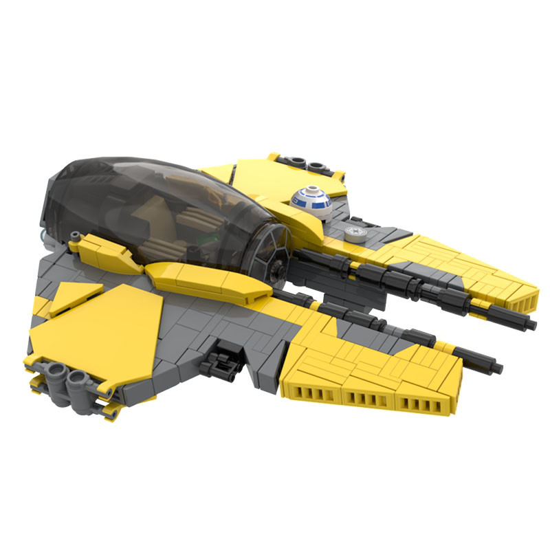 

399PCS MOC Star Battle Eta-2 Actis Class Interceptor Spaceship Model Building Blocks Stacking Bricks Creative Kid Toy Gift Diy