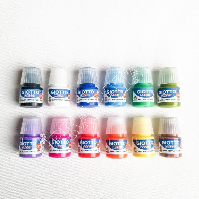

Giotto Decor Acrylic 12 Warna 25 ml / Cat Akrilik Giotto - Warna