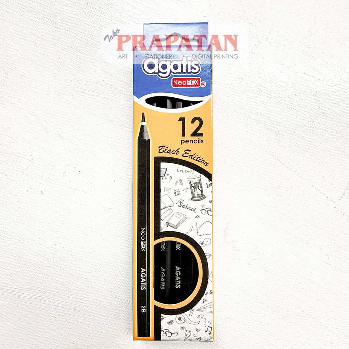 

Pensil Tulis Agatis 2B Set | 1 BOX ISI 5-12PCS | Writing Pencil - PH-2B-1201