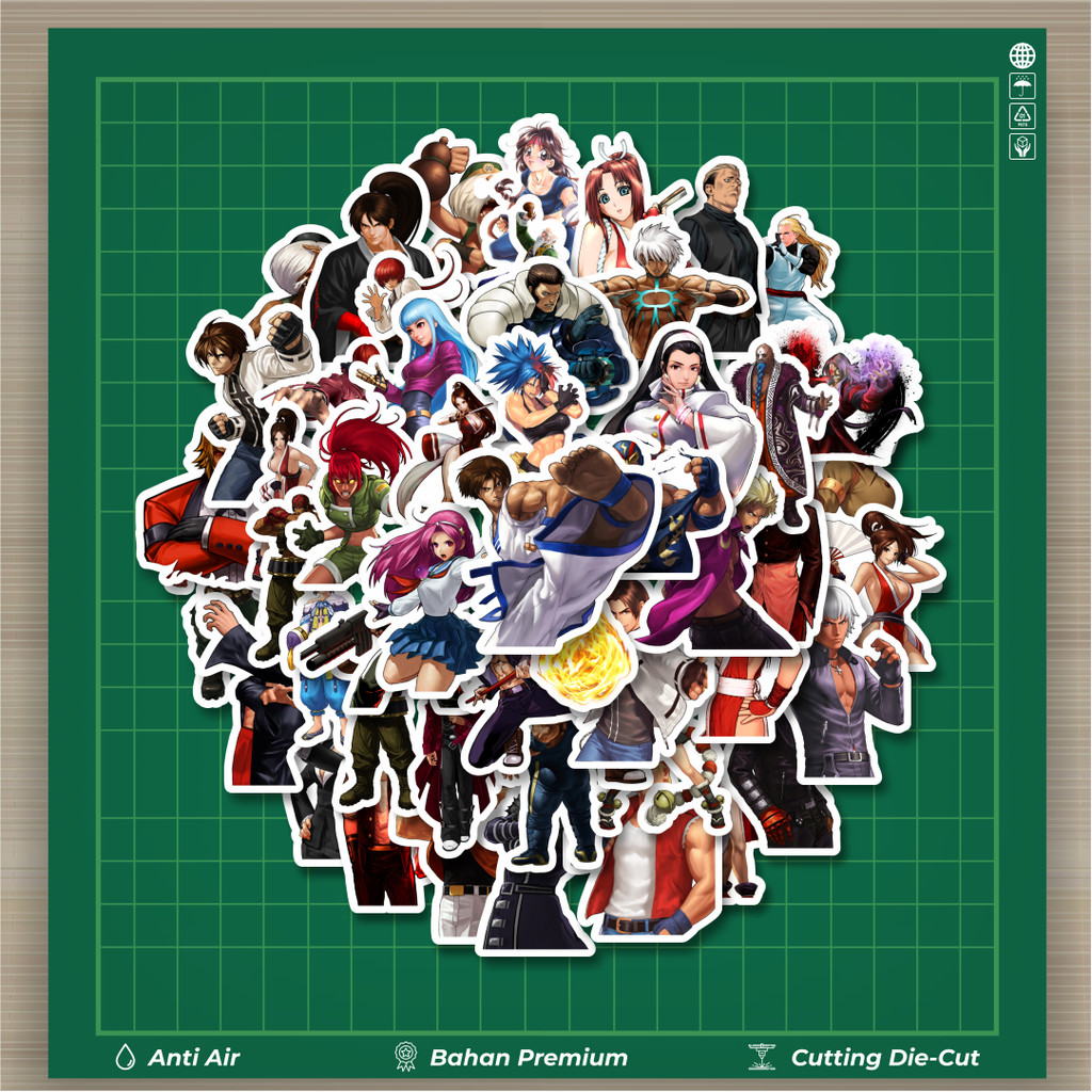 

HOT 50 PCS STIKER Stiker Game Series King Of Fighter Character Mix 7 Stiker Fashion Cars Decal Dingin Kartu Album Custom Vinyl Anti Air- Sticker Aesthetic Buku Journal Koper Casing HP Tablet Laptop Helm Motor Botol Minum