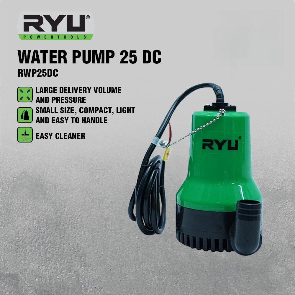 Ryu Water Pump Pompa Air 25 DC 12V 12Volt 12 Volt Waterpump Aki 12Volt RWP25DC