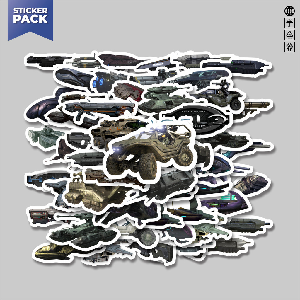 

[100PCS]Stiker Pack Stiker Game Series Halo Karakter Mix 1 Aesthetic Vinyl Anti Air Dekorasi Sticker Laptop Buku Journal Koper Helm Casing HP Gitar Helm Skateboard