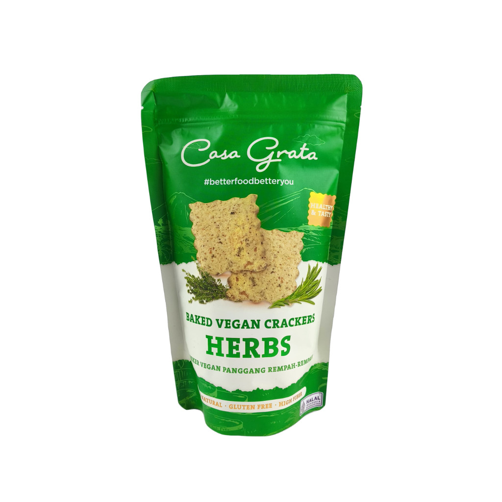 

Casa Grata Baked Vegan Crackers Herbs 70Gr