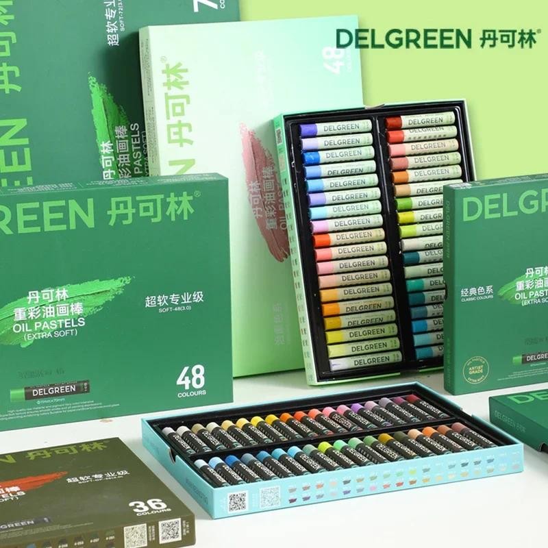 

Delgreen 24/36/48/72 set Soft Oil Pastel/Crayon for Painting/Overlay/Scratching Painting Graffiti Crayon Artist Students Drawing