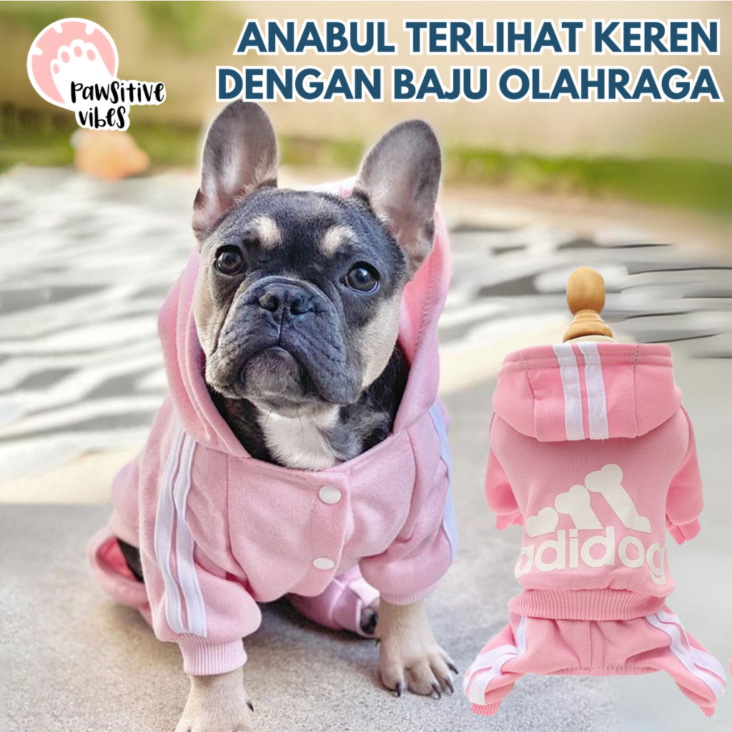 

ADIDOG Set Baju + Celana Anjing Kucing - Kaos Olahraga Anjing Kucing - Pakaian Olahraga Hewan Peliharaan - Dog Cat Pet Clothes - Baju Hoodie Adidog