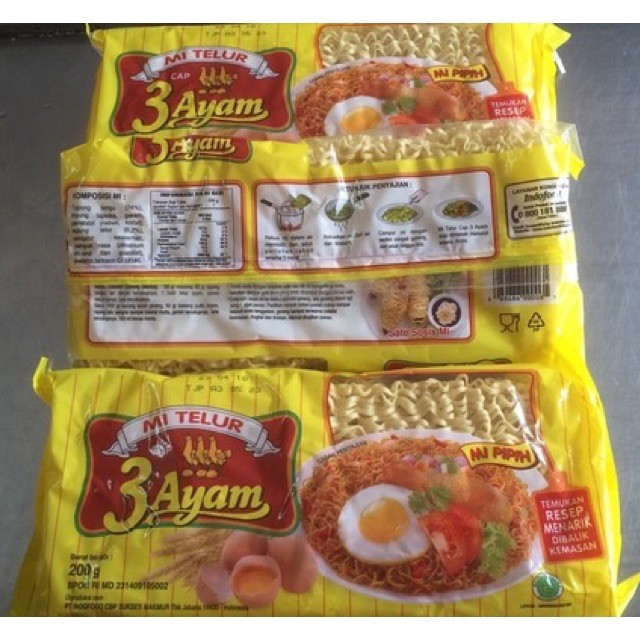 

Mie 3 ayam 250 gr