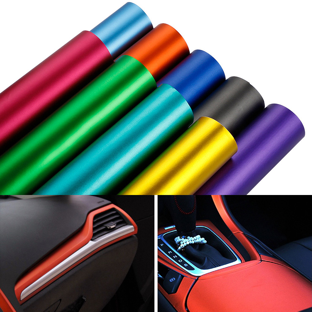 

10/30x100cm PVC Vinyl Wrap Plating Matte Satin Sticker Decorative Auto Film Sheet for Car Truck Motorcycle Laptop Accessories