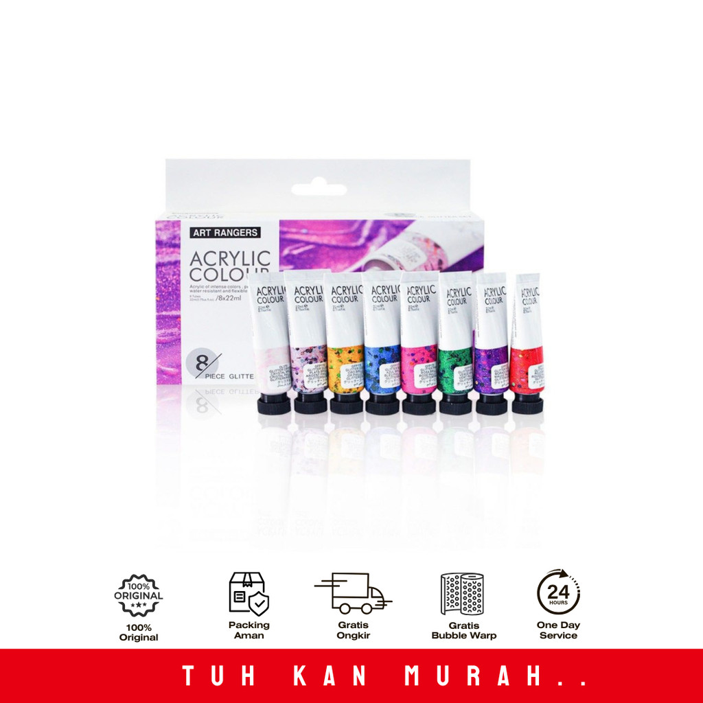 

V-TEC CAT ACRYLIC ART RANGERS 8 22ML GLITTER