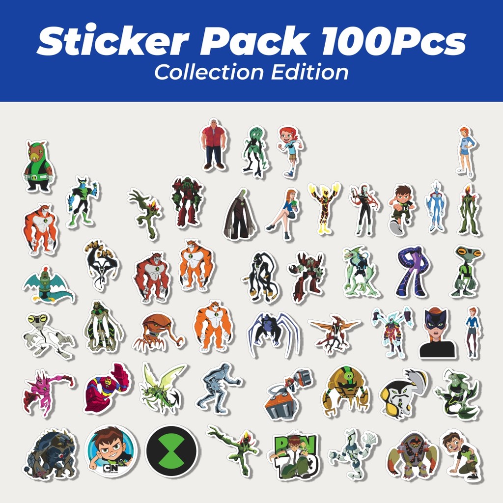 

Hot Stiker Kartun Series Ben Ten Karakter Mix 4 Lucu Anti Air Stikers Berperekat Waterproof Sticker Decal Buat Motor Helm Buku Journal Koper Casing HP Laptop Botol Minum