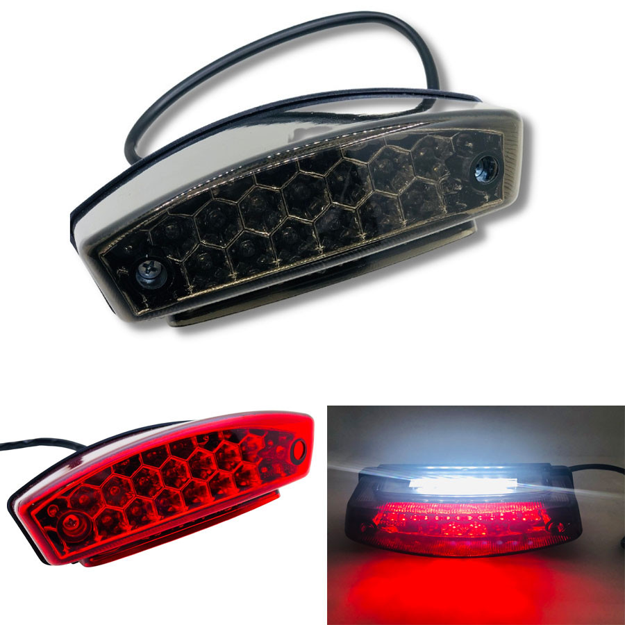 21 LED Universal Motorcycle Brake Light License Plate Rear Stop Indicator For Ducati Monster 400 620