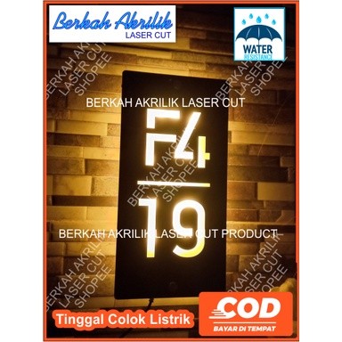 NEW PRODUK PAPAN NOMOR RUMAH AKRILIK | NOMER RUMAH | NO RUMAH AKRILIK MENYALA TERLARIS