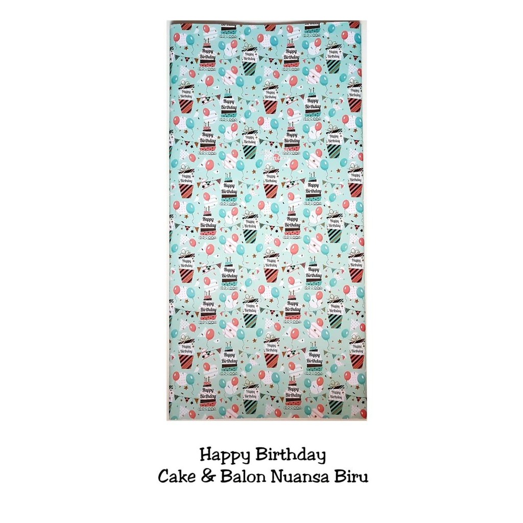 

TERBARU!! Kertas Kado Jumbo 70 x 100cm seri Birthday - BdayBiru