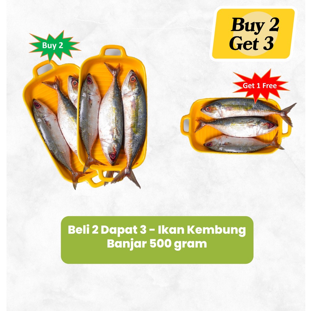 

Bundle - 2 x Ikan Kembung Banjar 500 gram Sayurbox