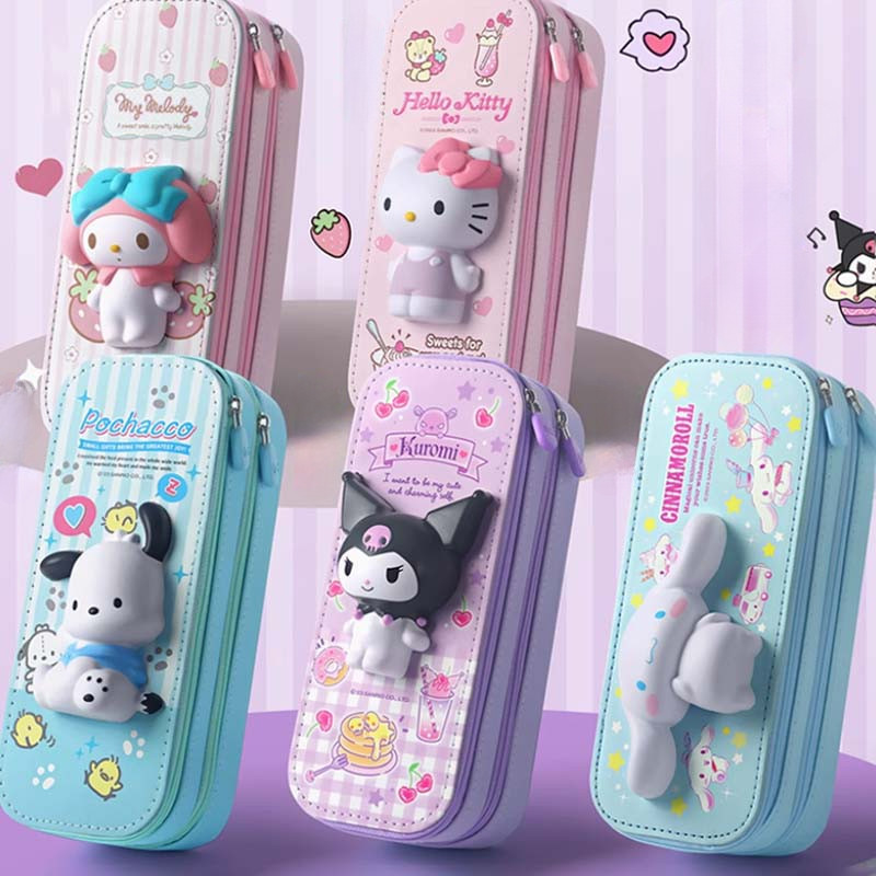 

Tempat Pensil Dua Susun Squishy Double Decker Pen Holder Multifungsi Berkapasitas Besar/Casing Pena Dekompresi Multi-fungsi Kantong Pensil Lucu