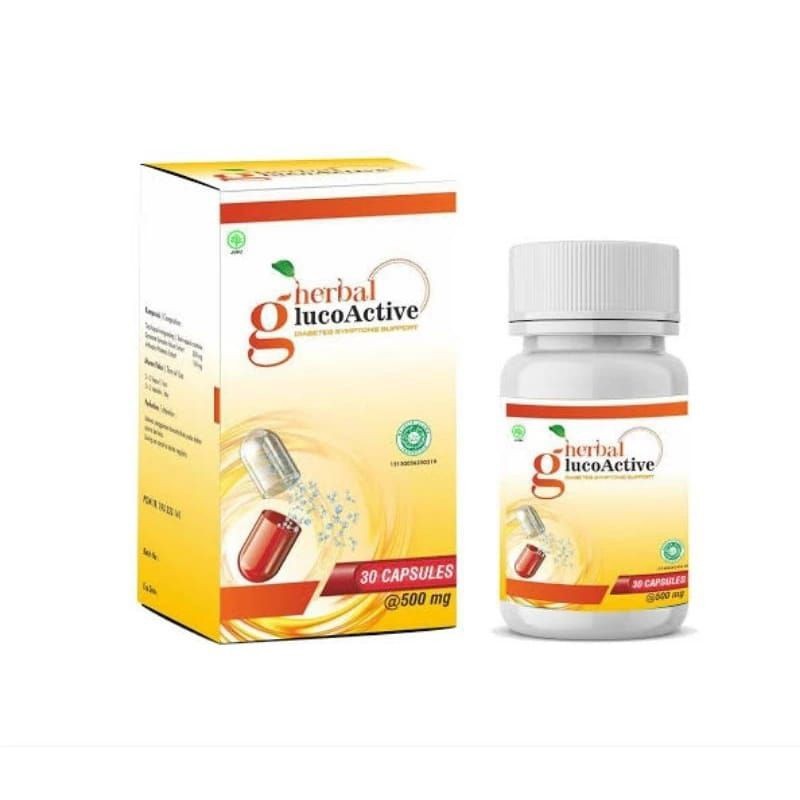 Herbal GlucoActive Asli Obat Diabetes Kencing Manis Gula Darah Ampuh - Glucoactive 100% Original BPO