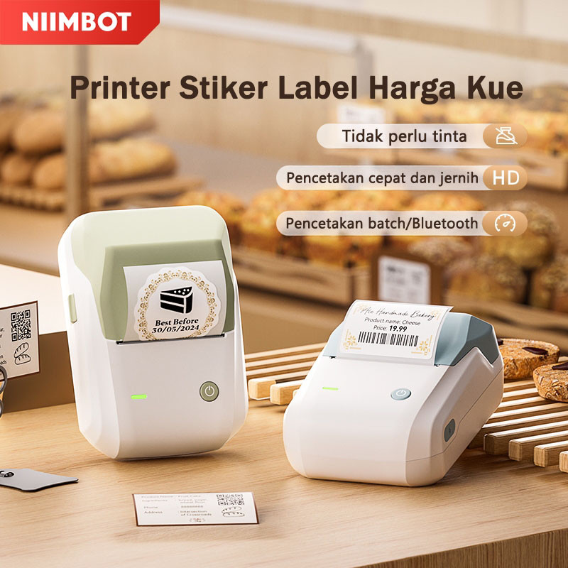 

NIIMBOT B1 Printer Label Harga Barcode, Printer Stiker Tanggal untuk Toko Kelontong/Makanan Roti