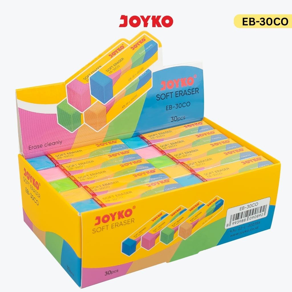 

JOYKO Eraser Penghapus 1 Pack EB-30CO Isi 30 Pcs