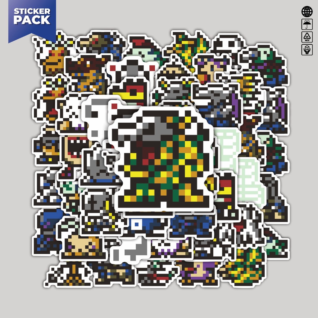 

[100PCS]Stiker Pack Stiker Pixel Digimon V14 Aesthetic Vinyl Anti Air Dekorasi Sticker Laptop Buku Journal Koper Helm Casing HP Gitar Helm Skateboard