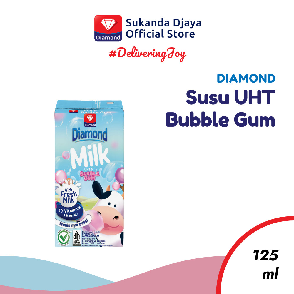 

Diamond Milk Susu UHT Bubble Gum 125 Ml