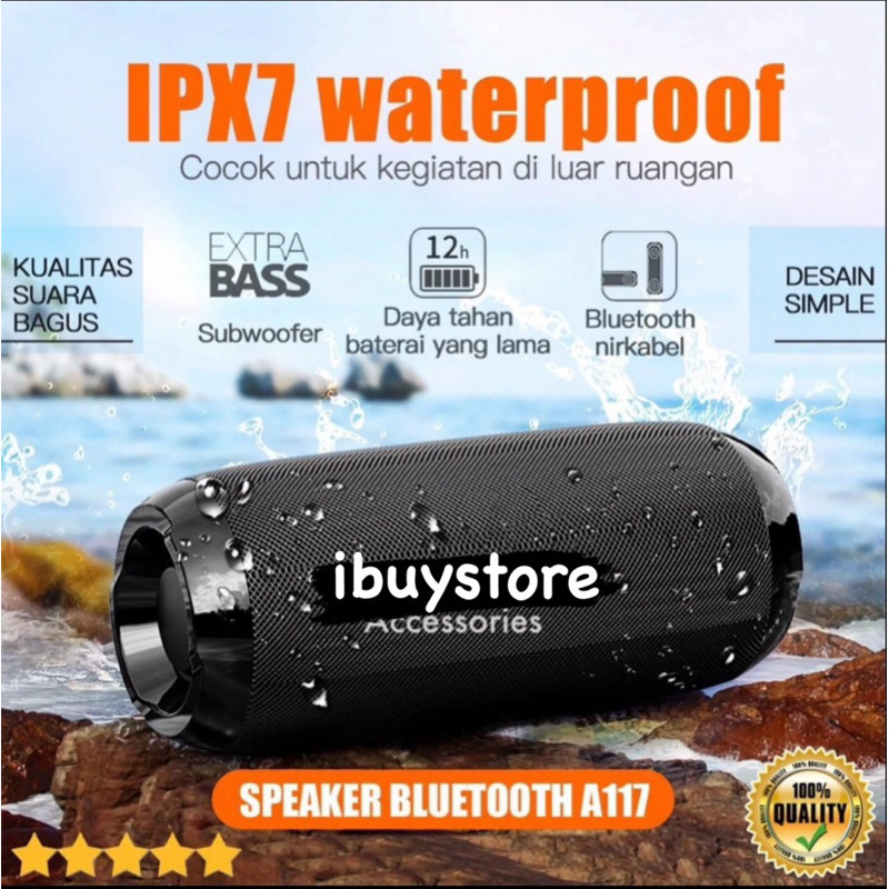 Speaker Bluetooth JBL A117 Wireless Portable Support RADIO/MEMORY/USB/AUX