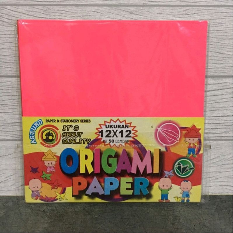 

Kertas origami Asturo 12x12 ( 1pad/50lbr )
