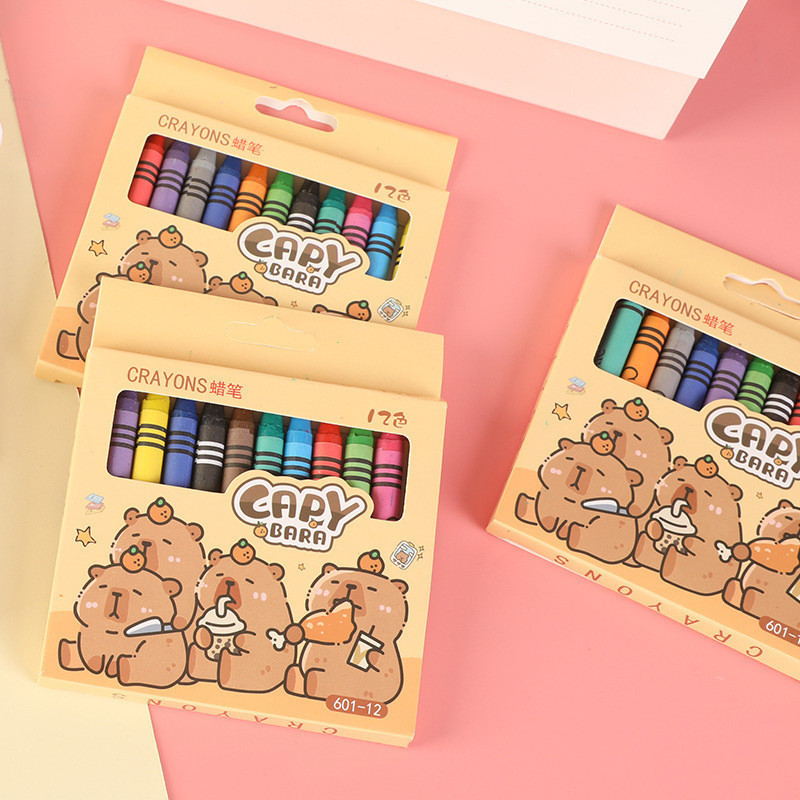 

CRAYON ANAK KARAKTER LUCU /KRAYON ISI 12 / 8 / 6 WARNA MOTIF PANDA CUTE, CAPYBARA, SANRIO DLL AMAN UNTUK ANAK TIDAK BERBAU