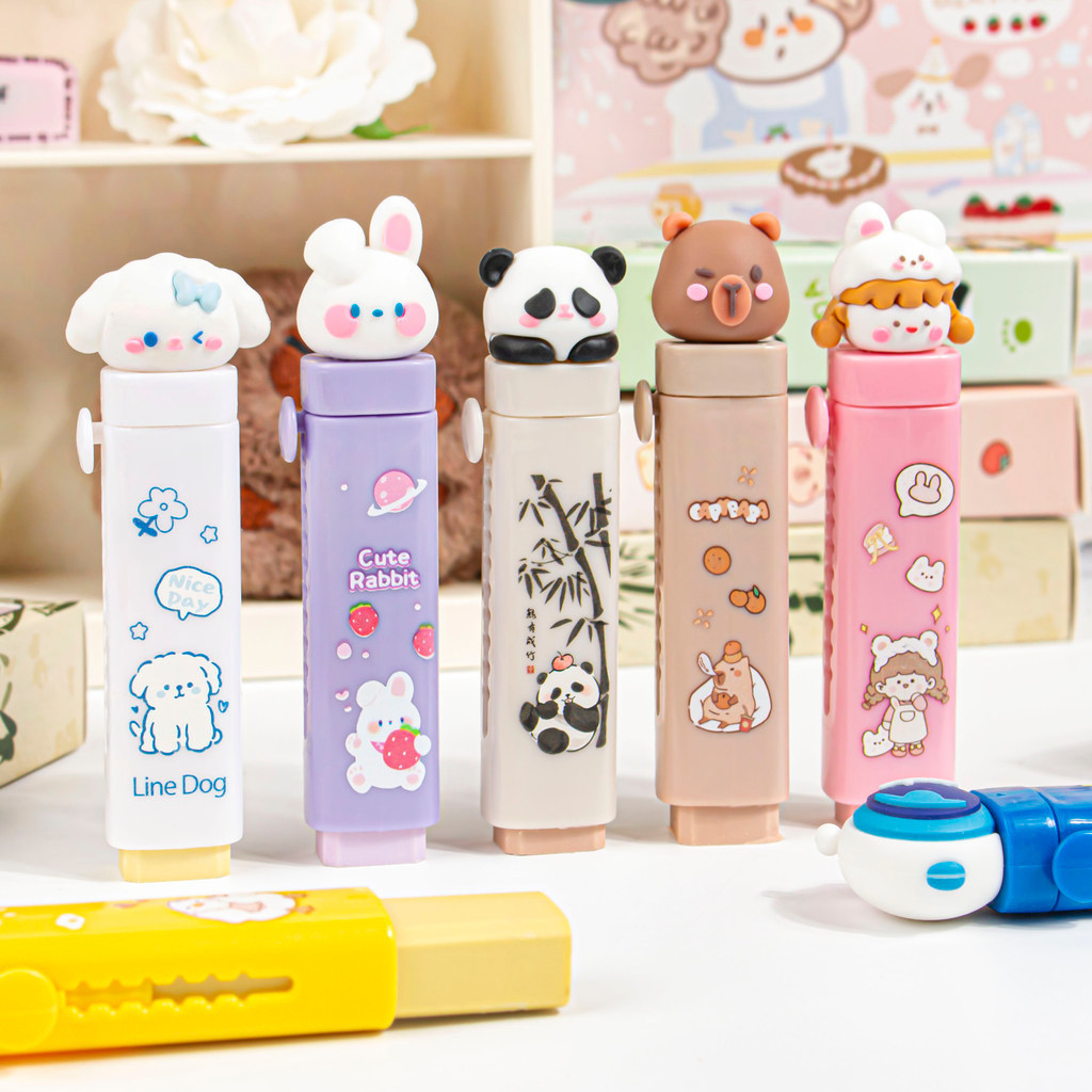 

PENGHAPUS PENSIL MEKANIK / PENGHAPUS PENSIL KARET ELASTIS MEKANIK KARAKTER KARTUN 3D KAWAII