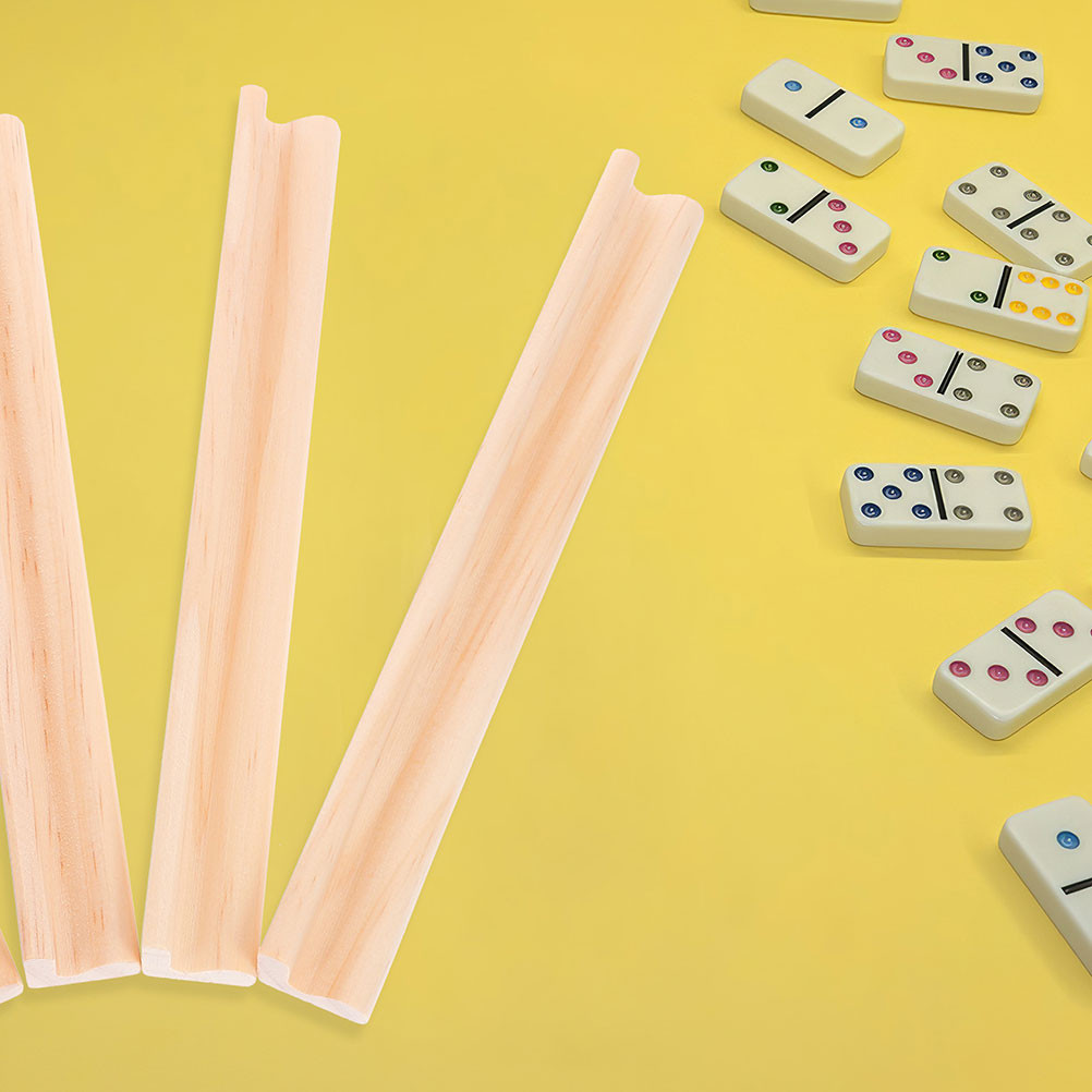 

10 Pcs Wooden Letter Ornaments Domino Holder Luxurious Desktop Bases DIY Holders