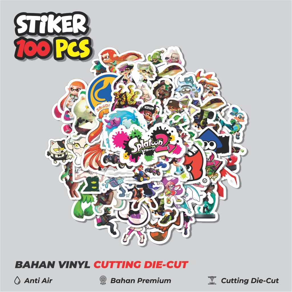 

Terbaru! 50 pcs Stiker Game Series Splatoon Karakter Mix 2 Dekorasi Lucu Kreatif untuk Notebook, Skateboard, HP