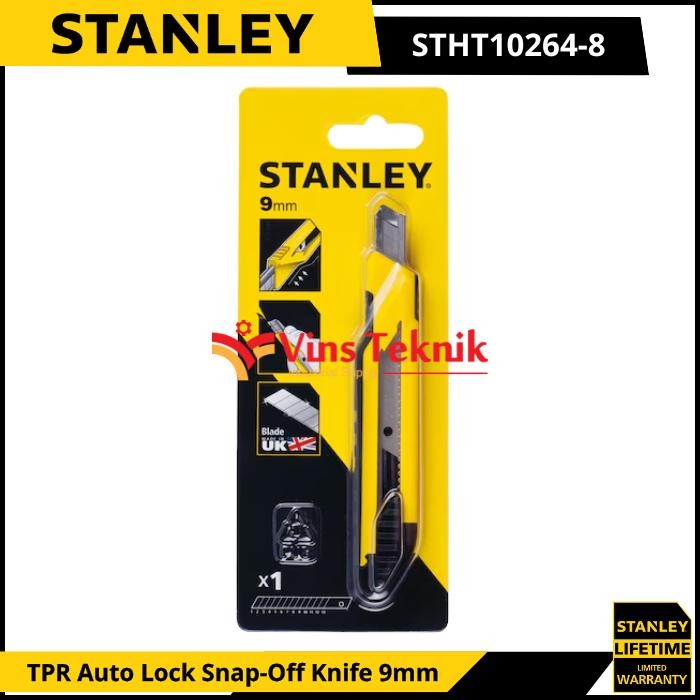 

STANLEY STHT10264-8 Pisau Cuter Cutter TPR Auto Lock Snap-Off Knife 9mm