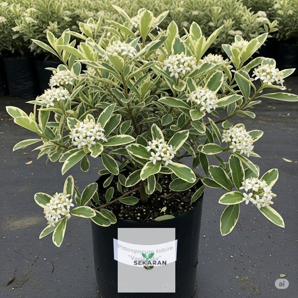 Tanaman Hias Melati Jepang Varigata Putih - tanaman melati - tanaman pagar - ukuran 15-25 cm - Pitto