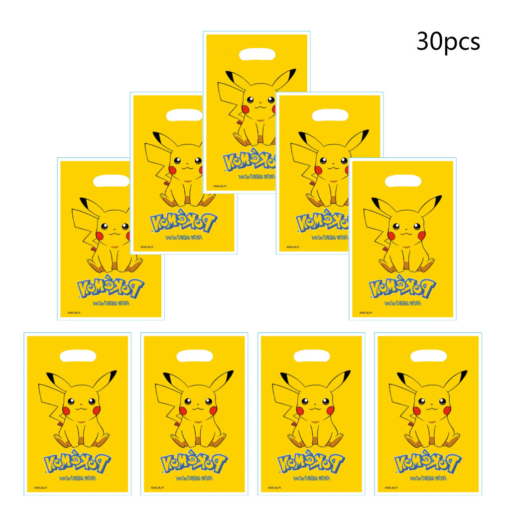 

30pcs pokemon Birthday Party Gift Bags，pokemon Candy Bags，pokemon Goody Bags，pokemon Birthday Party Supplies Decorations
