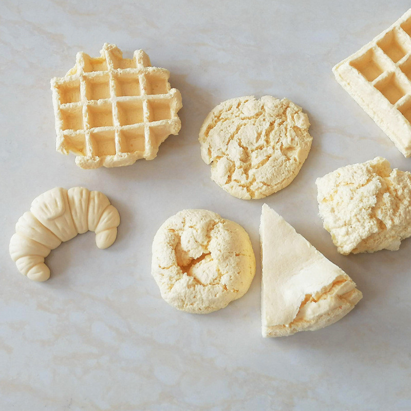 

Large Waffle Candle Silicone Molds Cookies Croissant Donut Fruit Leaf Shape Fragrance Handmade Candle Making Wax Mold