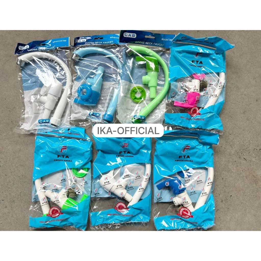 JUAL MURAH SEKALI  Kran Angsa PVC Hitam Putih Pink Hijau Biru / Kran Wastafel Cuci Piring / Keran cu