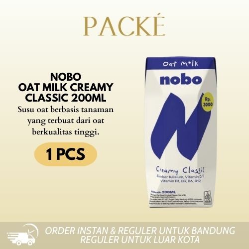 

Oatside Nobo Creamy Classic / Oat Milk / Oat Drink / Minuman Bergizi Kemasan 200ml 1pcs