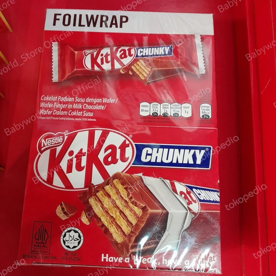 

Kitkat Chunky Chocolate Wafer Bar Box ( 24pcs )